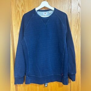 Levi's Men's Deep Blue Crewneck Sweater